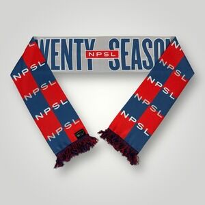 NPSL Twenty Seasons Scarf (National Premier Soccer League) 6.25"x 66" 20 Seasons